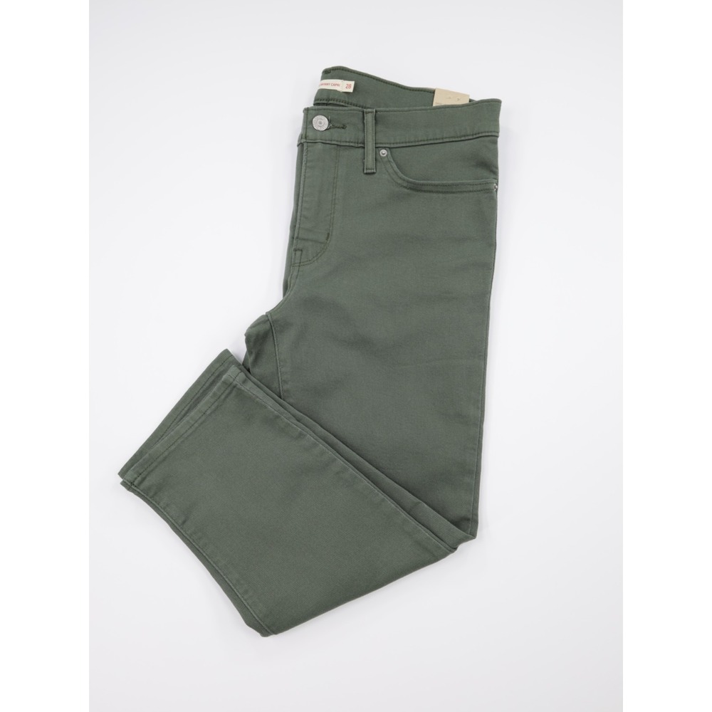 Levi's 311 Women's Stretch Shaping skinny Twill Capris Jeans Green Size 28